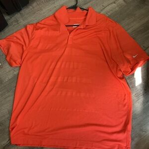 Nike Men's Bright Orange Polo Shirt